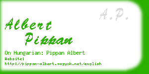 albert pippan business card